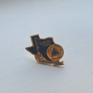 Vintage 1988 Texas Local Employee Pin